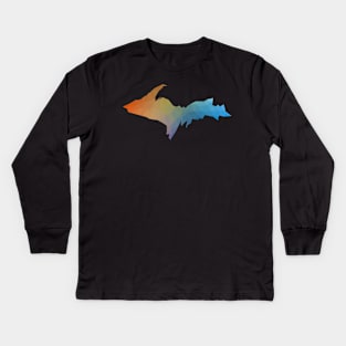 Low Poly U.P. Kids Long Sleeve T-Shirt